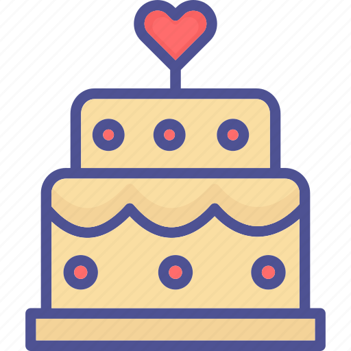 Wedding cake, cake, dessert, love cake, romantic cake icon - Download on Iconfinder