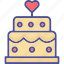 wedding cake, cake, dessert, love cake, romantic cake 