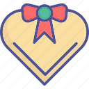 heart box, gift box, heart shaped, love present