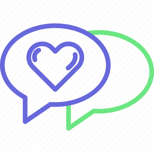 Chat box, love chat, love speech bubble icon - Download on Iconfinder