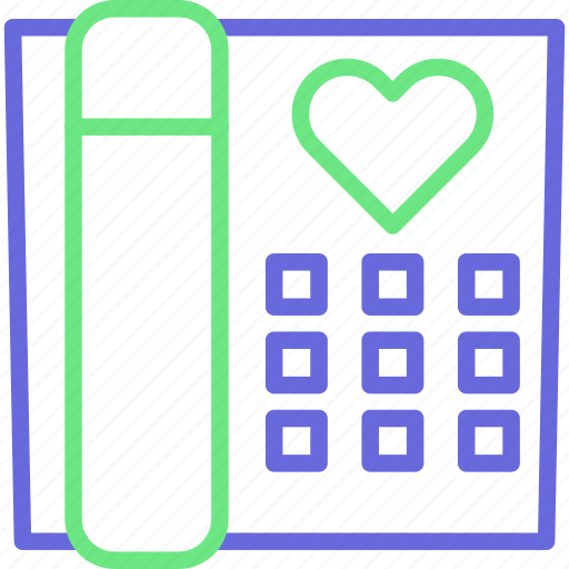 Telephone, romantic gossip, heart, love communication icon - Download on Iconfinder