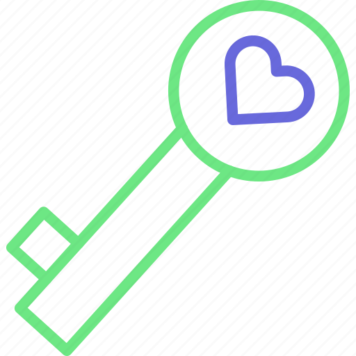 Heart key, key, key to heart, love key icon - Download on Iconfinder