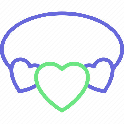 Heart necklace, heart, love, necklace, valentine icon - Download on Iconfinder