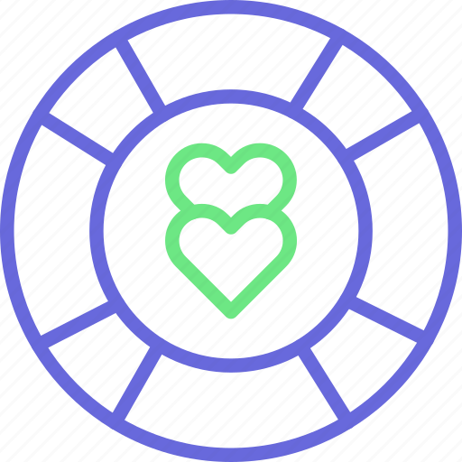 Heart with lifesaver, heart, heart in lifesaver, life line icon - Download on Iconfinder