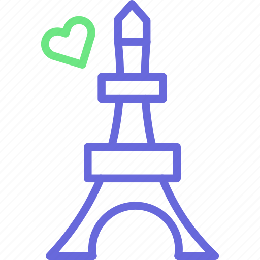 Eiffel tower, eiffel tower and heart, heart with eiffel tower, eiffel tower icon icon - Download on Iconfinder