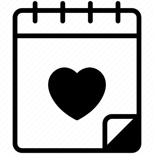 Calendar, heart, love, valentine, valentine day icon - Download on Iconfinder