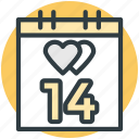 14 february, dating, heart calendar, love inspiration, valentine day