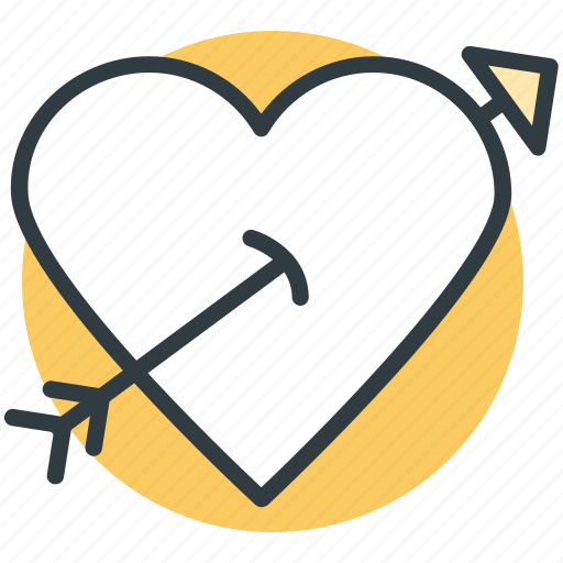 Arrow, heart, love archery, love target, romantic icon - Download on Iconfinder