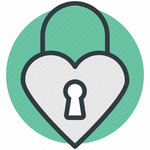 Heart shaped, love secret, padlock, privacy, secret feelings icon - Download on Iconfinder