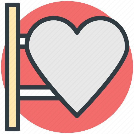 Heart sign, info, information, message, signboard icon - Download on Iconfinder