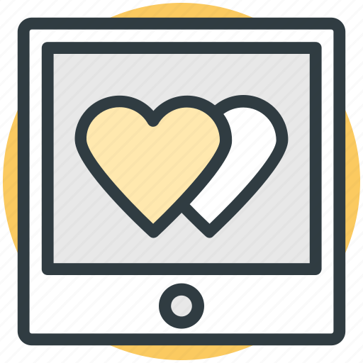 Instant photo, memories, photo frames, photograph, two hearts icon - Download on Iconfinder