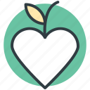 apple, fruit, heart shaped, love inspirations, love theme