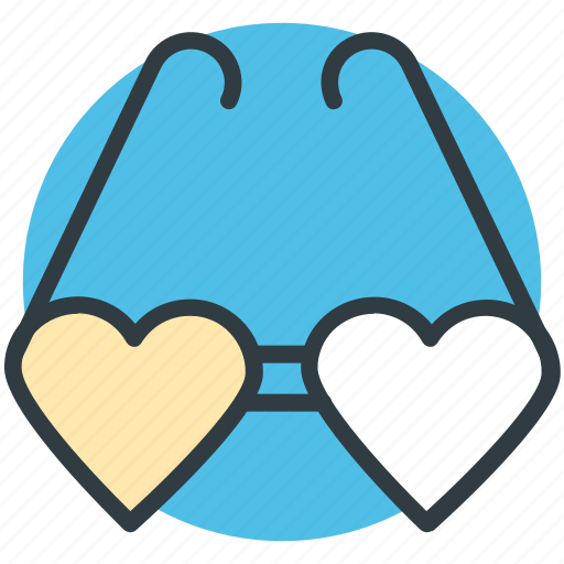 Heart glasses, love, love theme, passion, style icon - Download on Iconfinder