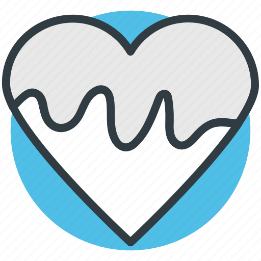 Chocolate heart, chocolate syrup, dripping chocolate, joy, valentine day icon - Download on Iconfinder