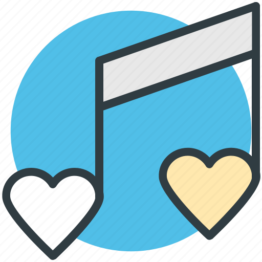 Classical music, heart, instrument, love song, melody, musical note, romantic music icon - Download on Iconfinder
