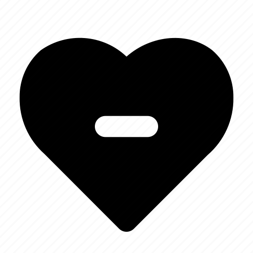Heart, less, love, minus, romance, valentine icon - Download on Iconfinder