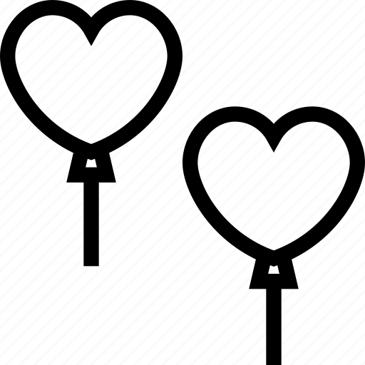 Balloon, baloon, heart, love, romantic, valentine icon icon - Download on Iconfinder