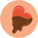chocolate, chocolate heart, chocolate syrup, dessert, heart shaped candy, sweet 