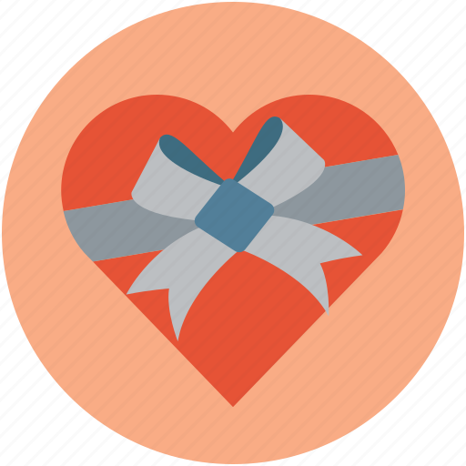 Gift box, gift box heart shaped, heart shaped, heart shaped gift, love present, present for lover icon - Download on Iconfinder