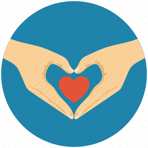 Hand forming a heart, heart in hands, heart shaped hands, love concept, romance icon - Download on Iconfinder