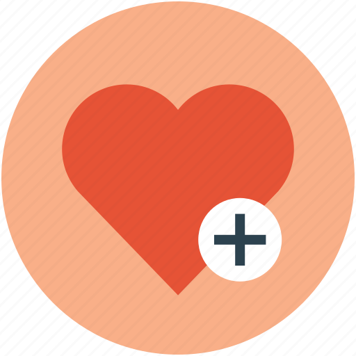 Heart, heart and plus sign, heart with add sign, heart with plus sign, plus sign on heart icon - Download on Iconfinder