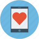 heart on screen, love message, love sign, love symbol, mobile screen, screen heart 