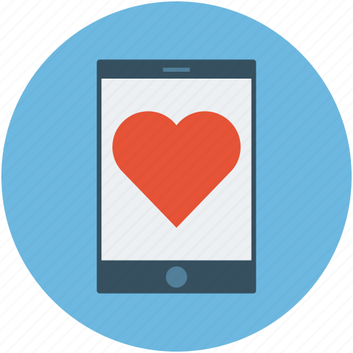 Heart on screen, love message, love sign, love symbol, mobile screen, screen heart icon - Download on Iconfinder