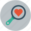 finding love, heart and magnifier, heart search, heart with magnifier, love search 