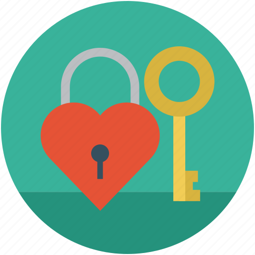 Heart shape lock, heart shape padlock, heart shaped lock with key, lock your love, love lock and key icon - Download on Iconfinder