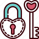 padlock, love, heart, valentines, day, marriage, lock, safety, key