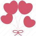 air, balloons, love, valentines, romantic, wedding, heart, decoration