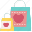 gift, bag, valentines, shopping, present, buy, heart, love 