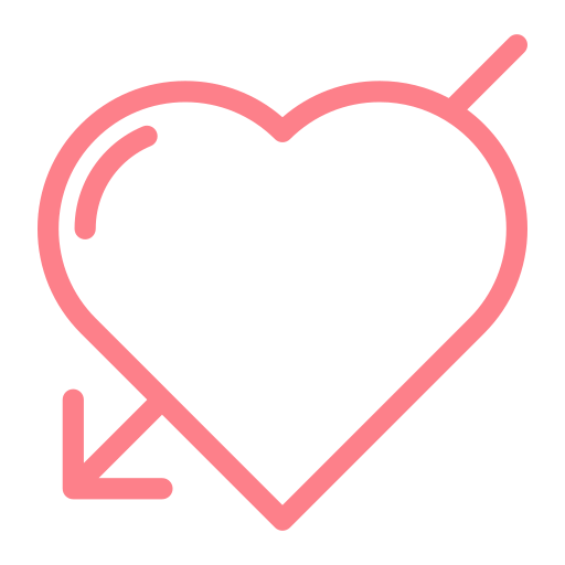 Arrow, dating, heart, love, valentine, wedding icon - Free download