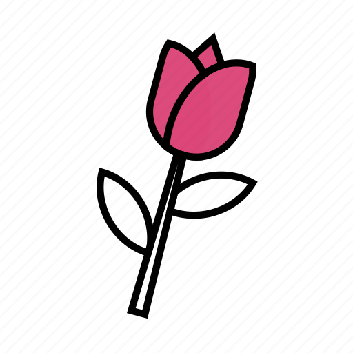 Flower, leaf, petal, pink, rose icon - Download on Iconfinder