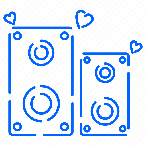 Love, music, sound, speaker icon - Download on Iconfinder