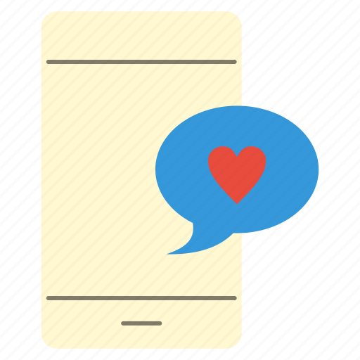 Chat, heart, love, mobile icon - Download on Iconfinder