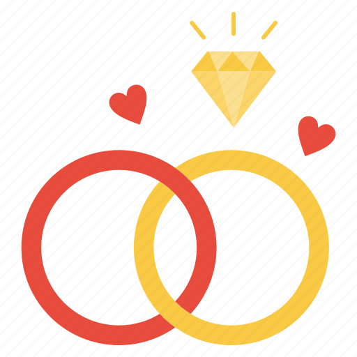 Engagement, love, ring, valentine icon