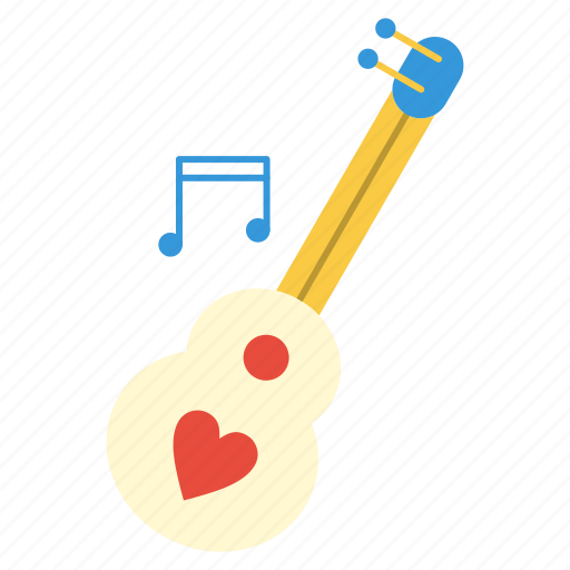 Guitar, heart, instruments, music icon - Download on Iconfinder
