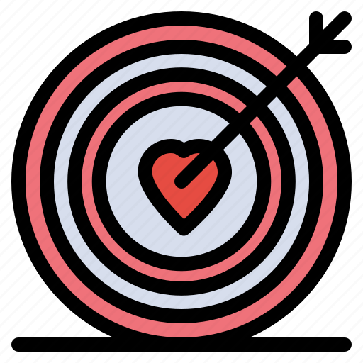 Heart, love, target, wedding icon - Download on Iconfinder