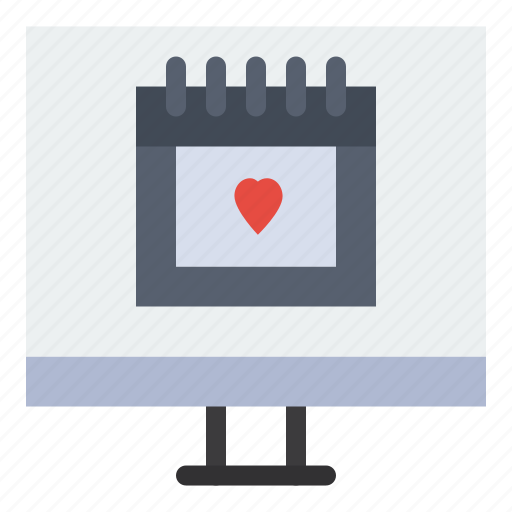 Calendar, heart, lover, valentine icon - Download on Iconfinder