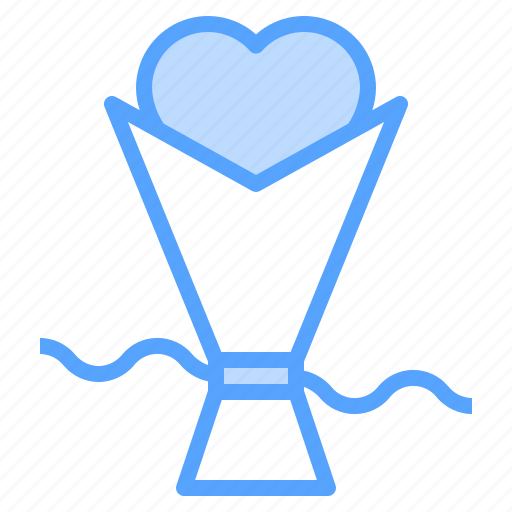 Bouquet, romance, heart, love, valentine icon - Download on Iconfinder