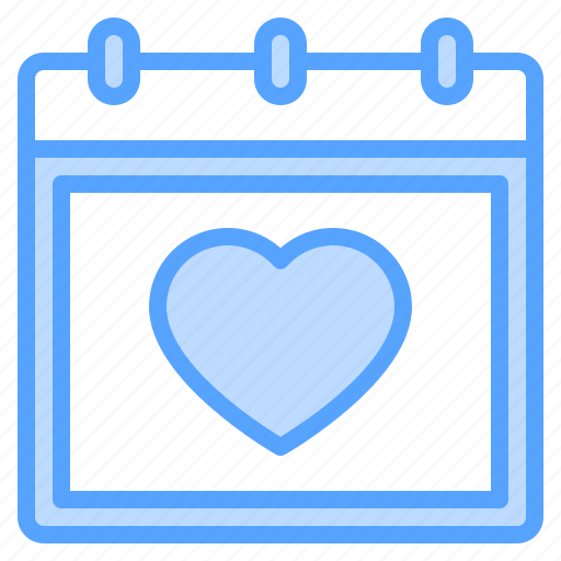 Calendar, heart, date, love, valentine icon - Download on Iconfinder