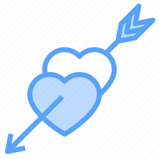 Hearts, arrow, romance, sweetheart, valentine icon - Download on Iconfinder