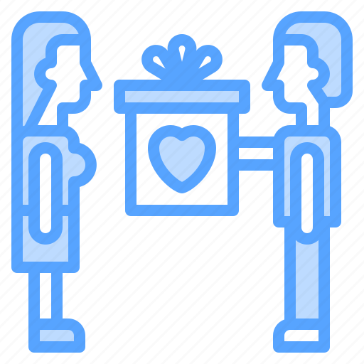 Sweetheart, heart, gift, man, woman icon - Download on Iconfinder
