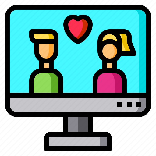 Computer, sweetheart, heart, love, romance icon - Download on Iconfinder