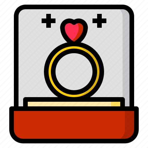 Ring, heart, romance, valentine, wedding icon - Download on Iconfinder