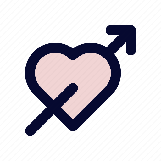Love, valentine, married, romance, romantic, heart, arrow icon - Download on Iconfinder
