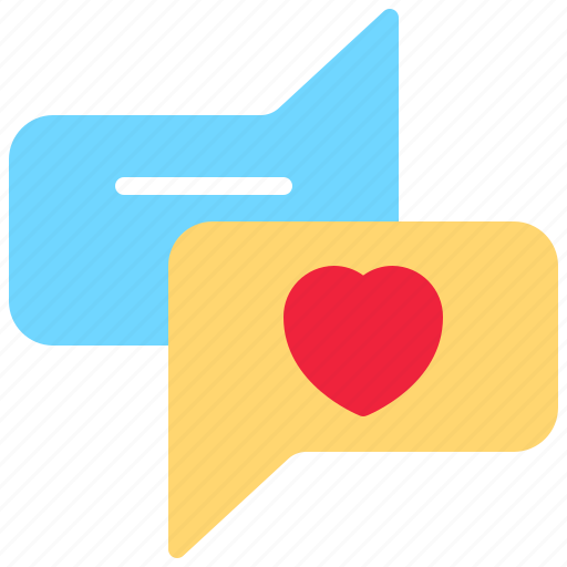 Communications, heart, love, speech bubble icon - Download on Iconfinder