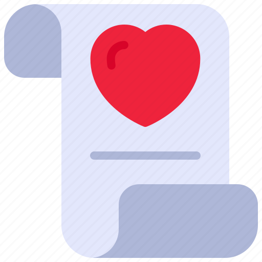 Document, file, letter, love icon - Download on Iconfinder