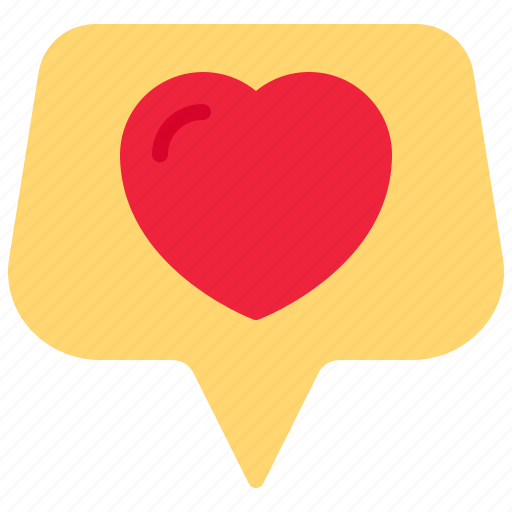 Conversation, heart, love, love message icon - Download on Iconfinder
